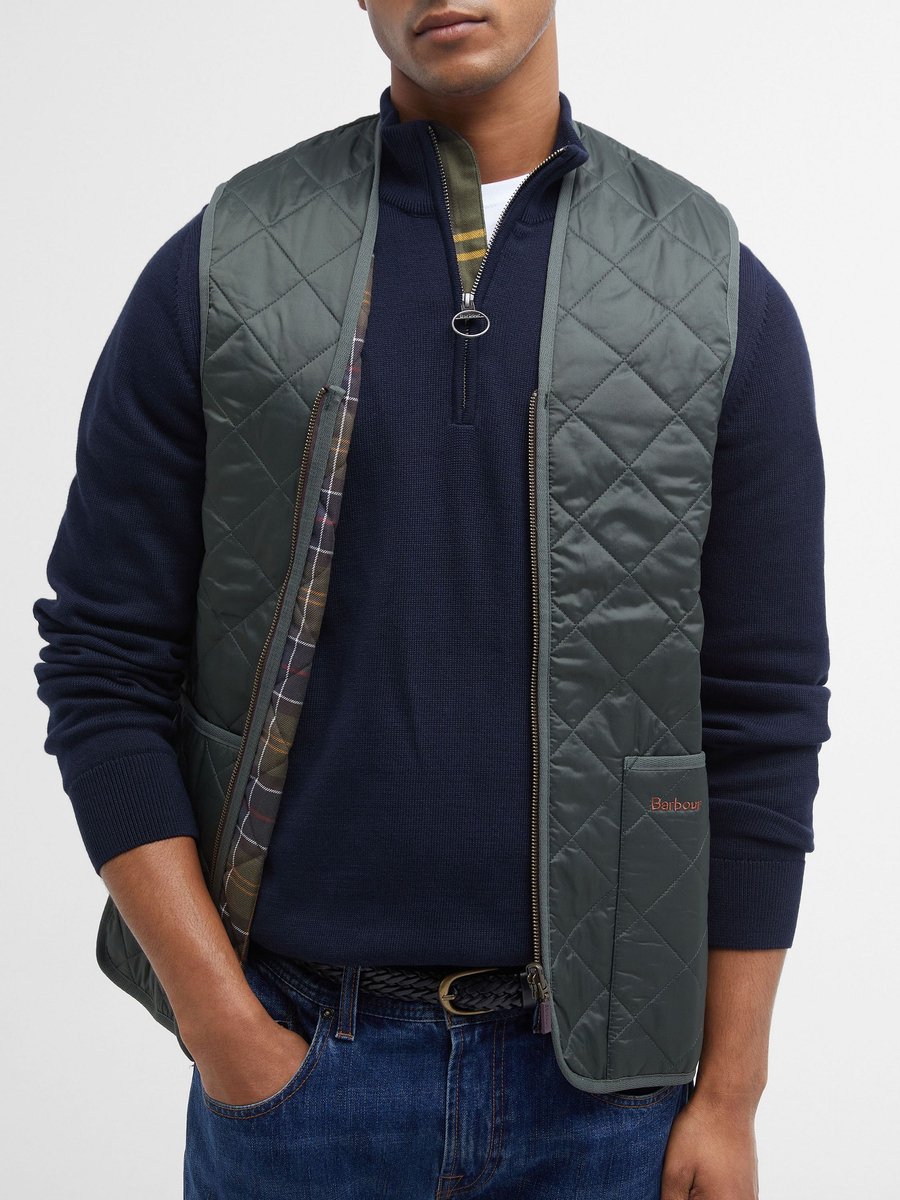 Barbour Voering Beaufort Olive Heren — foto 4