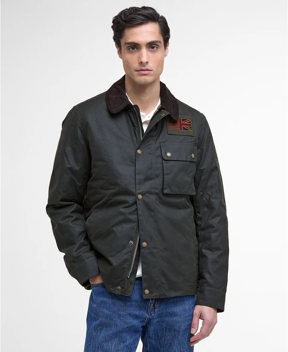 Barbour International Workers Waxjas Sage